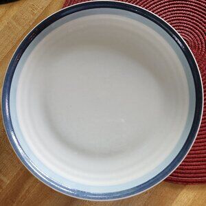 Pfaltzgraff Sky Dinner Plate 10" Blue Stripes
